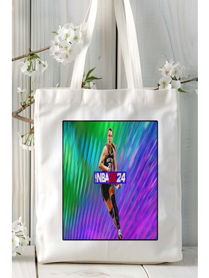 2K24 Oyun Baskılı Bez Çanta Omuz Çantası Kişiye Özel