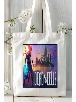 Dead Cells Mobil Oyun Baskılı Omuz Çanta Çift Tafaflı Baskı Kişiye Özel 1