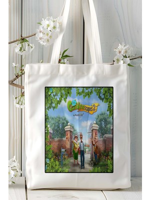 Gangster New Mobil Oyun Baskılı Bez Çanta Omuz Çantası Çift Tafaflı Baskı Kişiye Özel 9