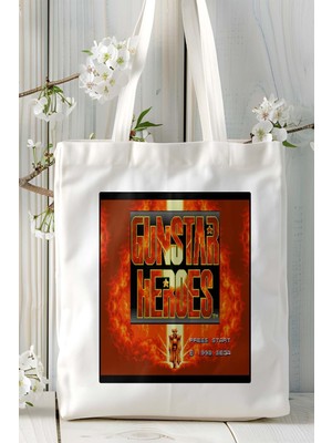 Gunstar Heroes Oyun Baskılı Omuz Çanta Kişiye Özel Model 3