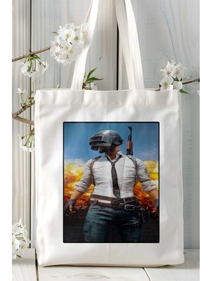 Pubg Battlegrounds Oyun Baskılı Omuz Çanta Kişiye Özel Model 17