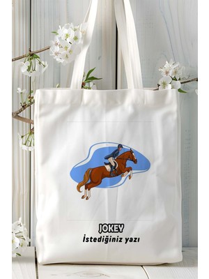 Jokey Baskılı Bez Omuz Çantası Kişiye Özel Model 1