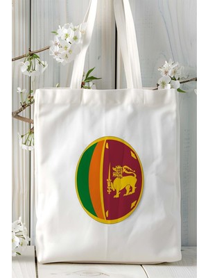 Sudan Bayrak Baskılı Bez Çanta Omuz Çantası Model