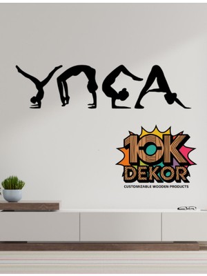 Siyah 4'lü Ahşap Duvar Dekorasyon Seti, Şık ve Doğal Görünümlü Ev Aksesuarları