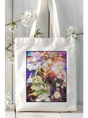 Isekai Maou To Shoukan Shoujo No Dorei Majutsu Baskılı Bez Omuz Çantası Kişiye Özel Model 3