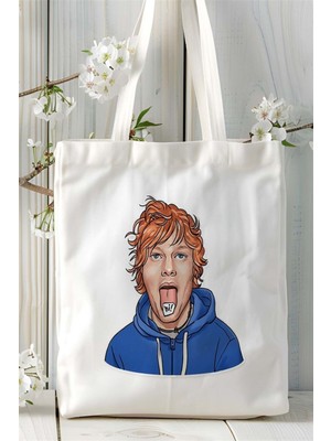 Ed Sheeran Baskılı Bez Çanta Kişiye Özel Model 2