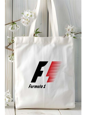 Art Hediye Formula Baskılı Kadın Bez Çanta Model 1 Kaliteli Kumaş ve Çift Taraflı Baskı