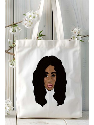 Sza Baskılı Bez Çanta Kişiye Özel Model 1