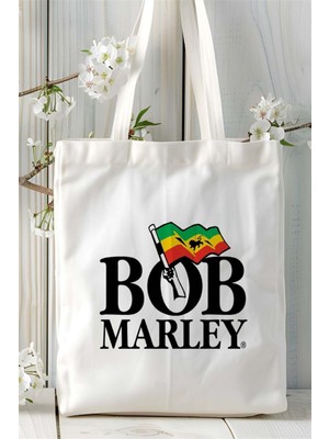 Bob Marley Baskılı Bez Çanta Kişiye Özel Model 1