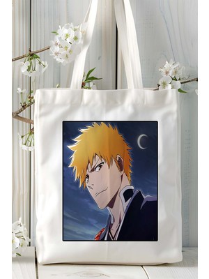 Bleach Baskılı Bez Omuz Çantası Kişiye Özel Model 6