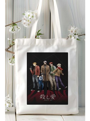 Koroshi Ai Baskılı Bez Omuz Çantası Kişiye Özel Model 2