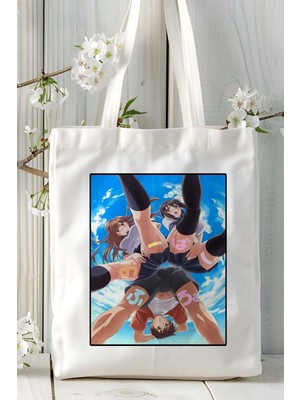 Overflow Baskılı Bez Omuz Çantası Kişiye Özel Model 1