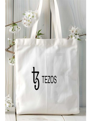 Tezos Baskılı Bez Çanta Kişiye Özel Model 2