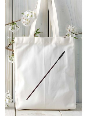 Mızrak Baskılı Bez Çanta Kişiye Özel Model 1