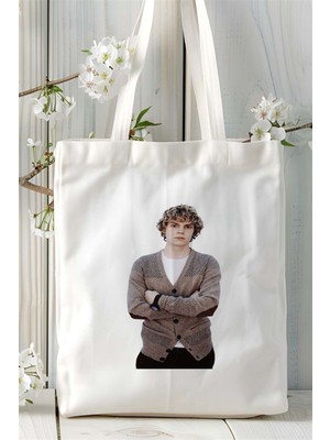 Evan Peters Baskılı Bez Çanta Kişiye Özel Model 2