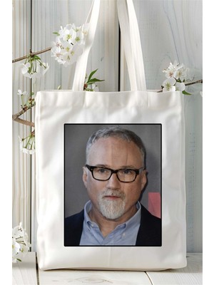 David Fincher Baskılı Bez Çanta Omuz Çantası Kişiye Özel Desen 1