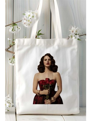 Lana Del Rey Baskılı Bez Çanta Kişiye Özel Model 2