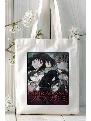 Noragami Baskılı Bez Omuz Çantası Kişiye Özel Model 1