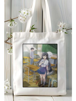 Tantei Wa Mou, Shindeiru. Baskılı Bez Omuz Çantası Kişiye Özel Model 3