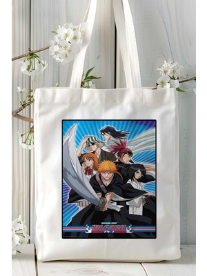 Bleach Baskılı Bez Omuz Çantası Kişiye Özel Model 5