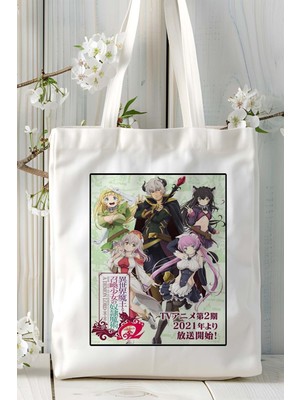 Isekai Maou To Shoukan Shoujo No Dorei Majutsu Baskılı Bez Omuz Çantası Kişiye Özel Model 2