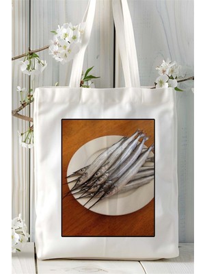 Zargana Baskılı Bez Çanta Omuz Çantası Kişiye Özel Desen 2