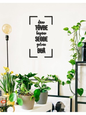 Siyah Duvar Yazısı, Günlük Motivasyon ve Mantra Dekorasyonu