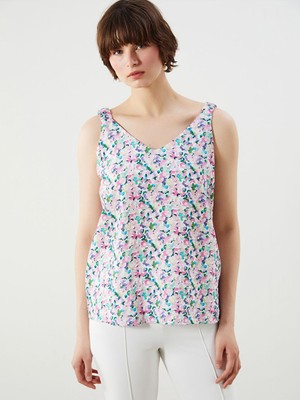 Lc Waikiki Yeni Sezon V Yaka Cicekli Bluz - S5N594Z8