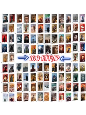 Herkesin Okuması Gereken 100 Kitaplık Dünya Klasikleri Seti   (Özenle Seçilmiş  Muhteşem Set)