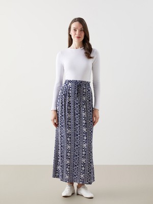 Lc Waikiki Yeni Sezon Beli Lastikli Cicekli Kadin Etek - S5K173Z8