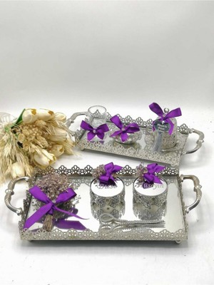 2'li Söz ve Nişan Tepsisi, Damat ve Kahvesi Için Şık Set