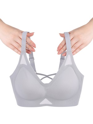 Balensiz Push Up Dikişsiz Çıkarılabilir Pedli Nefes Alan Sporcu Sütyen