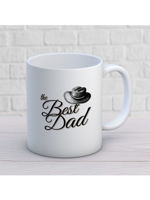 The Best Dad En Iyi Baba Iki Tarafı Baskılı Kupa Bardak