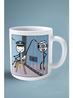 Thief Puzzle Mobil Oyun Baskılı Kupa Bardak Çift Taraflı Baskı Kişiye Özel Model 3