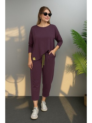 Arben Boutique Kadın Uzun Kollu Arma Detaylı Iki Iplik Viskon Ikili Takım