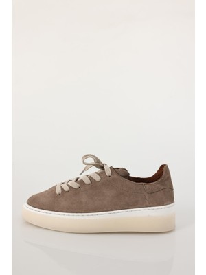 Açık Vizon Deri Sneaker 25210
