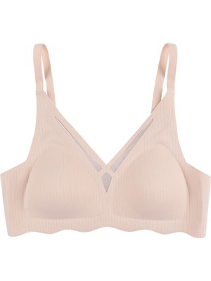 Balensiz Lazer Dikişsiz  Dilim Detaylı Dekolteli Sütyen