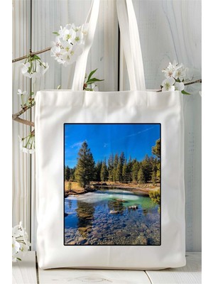 Gol Baskılı Bez Çanta Omuz Çantası Kişiye Özel Desen 2