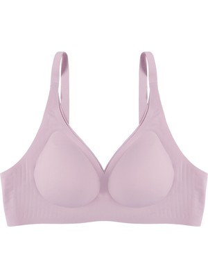 Balensiz Lazer Dikişsiz Kaplı Dekolteli Büstiyer Sütyen