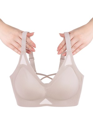 Balensiz Push Up Dikişsiz Çıkarılabilir Pedli Nefes Alan Sporcu Sütyen