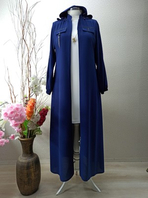 4004 Cep Kapaklı Kollaır Şerit Detaylı Hakim Yaka Yaka Ferace Qys 4004 Ferace #23-01#