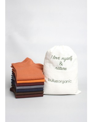 Buluş Organic 7'li Organik Penye Pamuklu Erkek Patik Çorap Sonbahar Renkleri