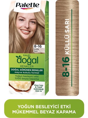 Palette Saç Boyası & Doğal Renkler Colors 8/16 Küllü Sarı 50Ml