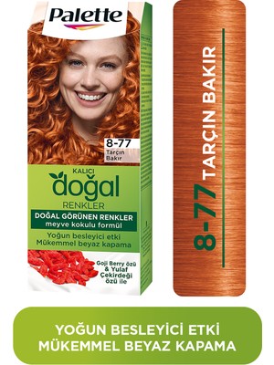 Palette Kalıcı Doğal Renkler 8-77 Tarçın Bakır Goji Berry Özü Saç Boyası