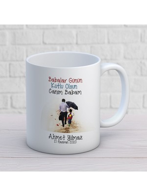 Babalar Günü 23.tasarım Şemsiye Canım Babam Kupa Bardak