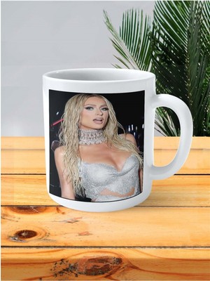 Paris Hilton Baskılı Kupa Bardak Kişiye Özel Desen 5