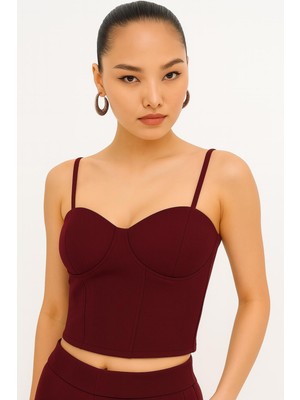 Askılı Ottoman Crop Büstiyer