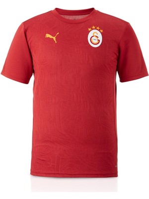 Galatasaray Orijinal Lisanslı Sıfır Yaka Kırmızı A Takım Antrenman T-Shirt
