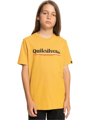 Quiksilver Between The Lines Yth Erkek Çocuk Sarı Tişört