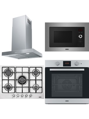 Franke Ankastre Set (Fdf Eg6 60 Xs Davlumbaz Fhnl 705 4g Tc Xs E Ocak Fsl 86 H Xs Fırın Fsl 20 Mw Xs Mikrodalga Inox Smart Linear)